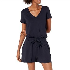 Supersoft Terry Short-Sleeve V-Neck Romper